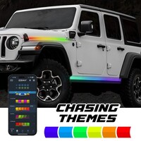 APP-CONTROLLED XKMAX RGB ADDRESSABLE ACCENT LIGHT STRIP KIT FOR JEEP