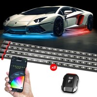 KIT XKMAX RGBW 8PC ADDRESSABLE CAR UNDERGLOW KIT