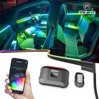 LIGHT STRIP XKMAX FIBER OPTIC AMBIENT APP CONTROL KIT FOR 4 DOOR VEHICLE