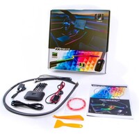 LIGHT STRIP XKMAX FIBER OPTIC AMBIENT APP CONTROL KIT FOR 4 DOOR VEHICLE