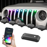 GRILL POD XKMAX 6PC PRE-RUNNER STYLE RGBW LED GRILL PODS