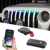 GRILL POD XKMAX 7PC PRE-RUNNER STYLE RGBW LED GRILL PODS