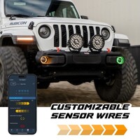 LIGHT FOG KIT 4" LED FOR JEEP JK, JL & JT - RGB CHASING HALO & APP CONTROL