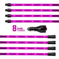 LIGHT CAR/TRUCK ACCEBT KIT PINK - 8X24" TUBE  SINGLE COLOR XKGLOW UNDERGLOW LED