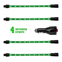 LIGHT CAR/TRUCK ACCENT KIT GREEN - 4X8" SINGLE COLOR XKGLOW UNDERGLOW LED