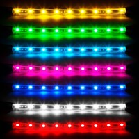 LIGHT CAR/TRUCK ACCENT KIT AMBER - 8X24" TUBE + 4X8" STRIP SINGLE COLOR XKGLOW UNDERGLOW LED