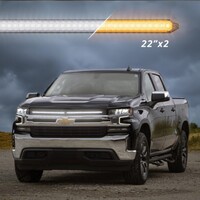 GRILL LIGHTS 22" SWITCHBACK GRILL LIGHTS WITH START-UP ANIMATION & SEQUENTIAL TURN SIGNALS