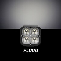 LIGHT LED ACCENT XKCHROME 20W CUBE WITH RGB ACCENT LIGHT - FLOOD BEAM