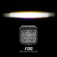 LIGHT LED ACCENT XKCHROME 20W CUBE WITH RGB ACCENT LIGHT - FOG BEAM