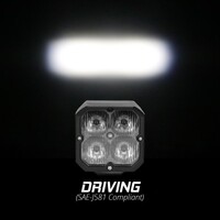 LIGHT LED ACCENT FLUSH MOUNT XKCHROME 20W CUBE WITH RGB - DRIVING BEAM