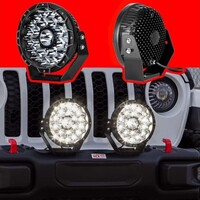 KIT LIGHT WORK ROUND 2PC 9IN 110W COMBO BEAM OFFROAD