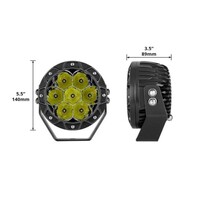 KIT 1PC 5IN SPOT BEAM CUBE OFFROAD ROUND WORK LIGHT KIT