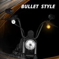 TURN SIGNAL KIT MOTORCYCLE REAR LED - BULLET STYLE CLEAR LENSES