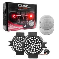 TURN SIGNAL KIT -MOTORCYCLE REAR LED  FLAT STYLE CLEAR LENSES