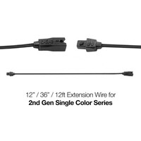 WIRE EXTENSION 12IN LED EXTENSION WIRE SINGLE COLOR ADD ON