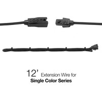 LIGHT SINGLE WIRE EXTENSION 12FT - 2ND GEN 2PIN FOR SINGLE COLOR SERIES