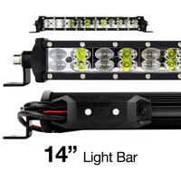 LED LIGHT BAR 14" MULTICOLOR RGBW/ XK CHROME SMARTPHONE APP