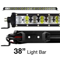 LIGHT BAR 38" RGBW LIGHT BAR HIGH POWER OFFROAD WORK/HUNTING LIGHT W/ BUILT-IN XKCHROME BLUETOOTH CO