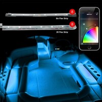 KIT STRIP ADVANCED XKCHROME BOAT 8X36" + 8X9" WITH DUAL-MODE DASH MOUNT CONTROLLER