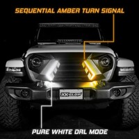 KIT GRILL XKCHROME LED GRILL KIT FOR JK WRANGLER