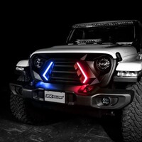 XKCHROME LED GRILL KIT WITH DRL TURN FOR GLADIATOR/WRANGLER