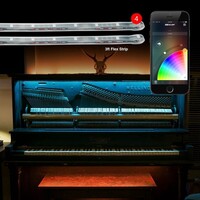 KIT LIGHT LED FLEX 8X3FT STRIP MILLION COLOR XKCHROME SMARTPHONE APP CONTROLLED HOME INDOOR & OUTDOO