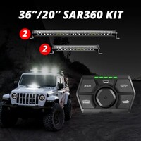 LIGHT SYSTEM (2)36", (2) 20" SAR360 EMERGENCY SEARCH AND RESCUE LIGHT BAR KIT