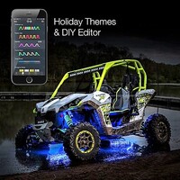 KIT LIGHT UTV OFFROAD 2X24" TUBE + 10X12" TUBE + 16XPODS MILLION COLOR XKCHROME SMARTPHONE APP CONTR