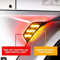 LED KIT XKCHROME JEEP AIR VENT LIGHT LIGHT RGB + AMBER TURN SIGNAL & RUNNING