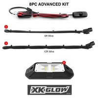 KIT LIGHT 8PC WHITE ROCK LIGHT ADVANCED KIT