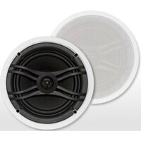 SPEAKER IN-CEILING FRONT/SURROUND 8" WOOFERS-1" TWEETERS-6 OHMS-PAINTABLE GRILL COVER-INPUT POWER 12